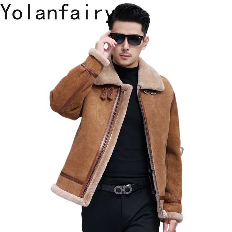 Warm Winter Clothing - YOLANFAIRY Высококачественные куртки из натуральной овчины,