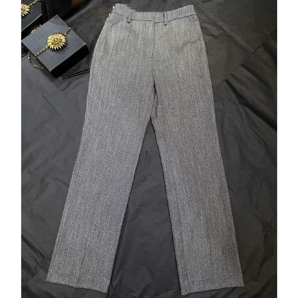 Y2K Winter Clothing - Женские брюки-костюмные из сатина, в деловом