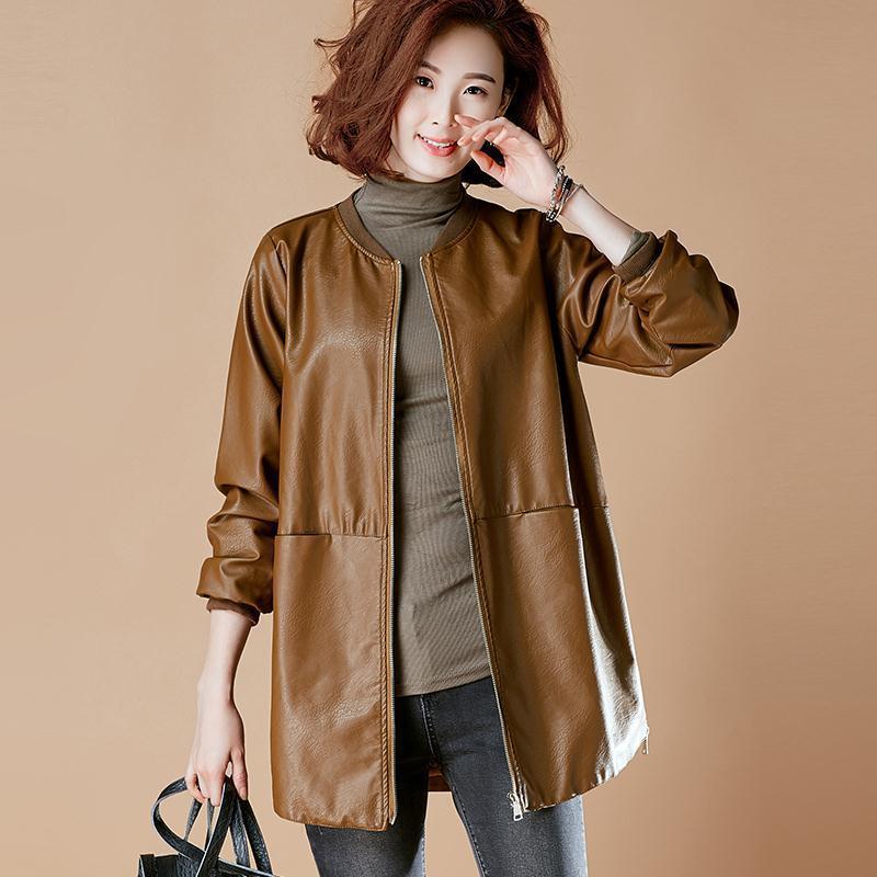 Winter Clothing Pinterest - Модная кожаная куртка больших размеров, женская