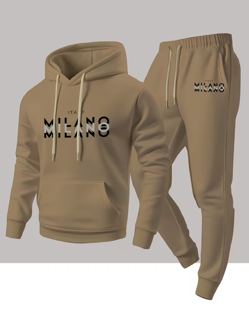 Мужской модный комплект с прин – обзор и цена Warm Winter Clothing