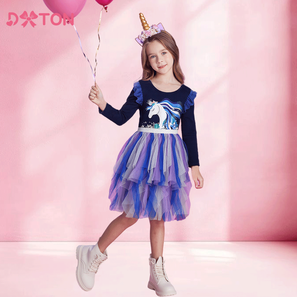 DXTON детское платье с расклеш – обзор и цена Winter Clothing Toddler Girl
